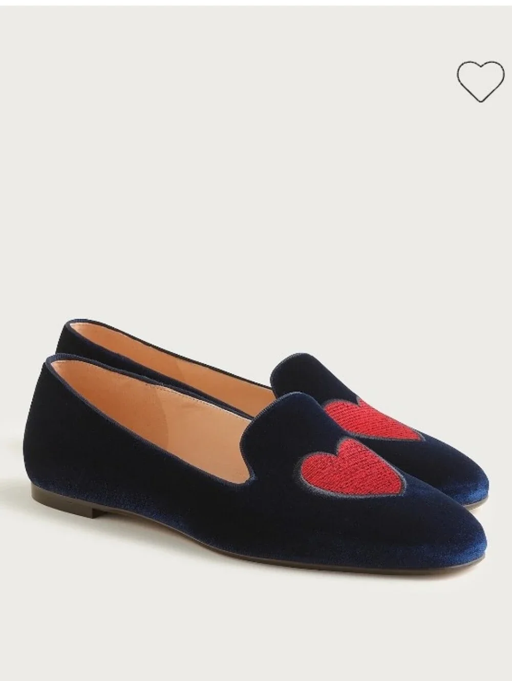 J. Crew Made-in-Italy Smoking Slippers - navy, red - Picture 4 of 13